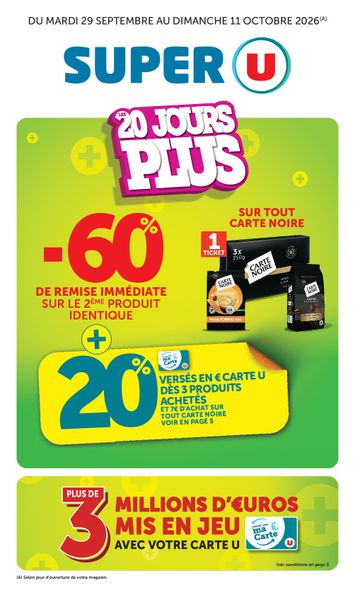 Catalogue Super U - Super U valable dès le 29/09 au 11/10 - page 1
