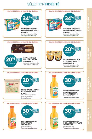 Catalogue Super U - Super U - Ma sélection Carte U valable dès le 05/10 au 01/11 - page 7