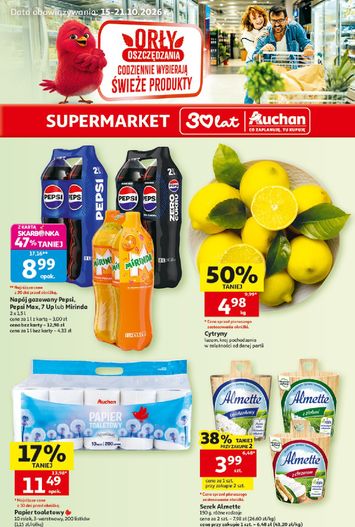 Gazetka Auchan - Supermarket Auchan od 15.10. do 21.10. - strona 1