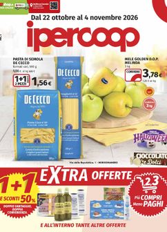 Volantini Ipercoop da giovedì 22/10