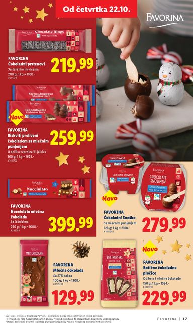 Katalog Lidl - Lidl - Favorina od 22.10 do 31.12 - strana 17