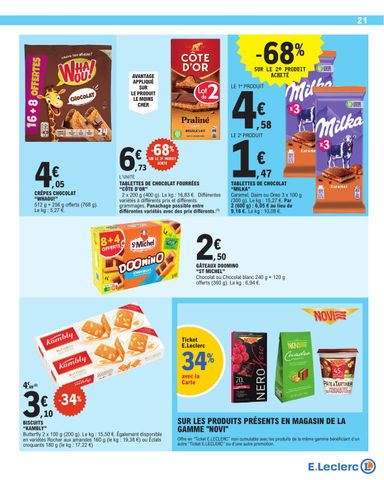 Catalogue E.Leclerc - E.Leclerc - Nos promos du moment valable dès le 13/10 au 24/10 - page 21