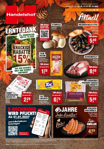 Prospekt Handelshof - Handelshof - Medium gültig ab 01.10. bis 07.10. - seite 1