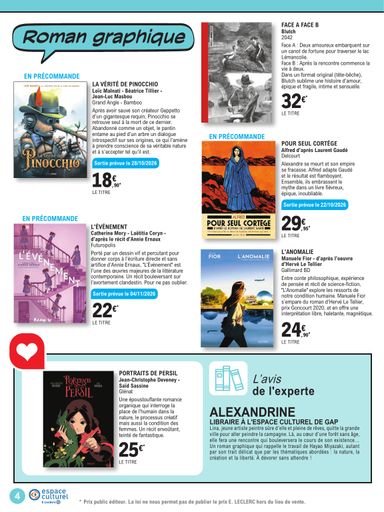 Catalogue E.Leclerc - E.Leclerc - Les BD à ne pas manquer valable dès le 13/10 au 05/12 - page 4
