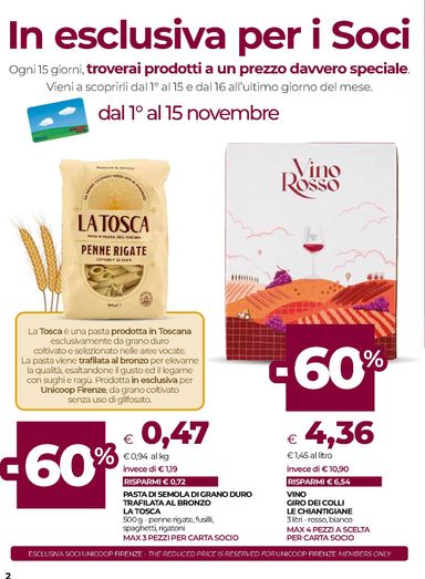 Volantino Coop Firenze - Coop Firenze - Vicino a Te valido dal 29/10 al 11/11 - pagina 2