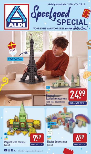 Folder ALDI - ALDI - Speelgoedspecial van 19-10 tot 25-12 - side 1