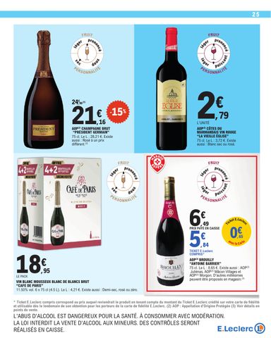 Catalogue E.Leclerc - E.Leclerc - Nos promos du moment valable dès le 13/10 au 24/10 - page 25