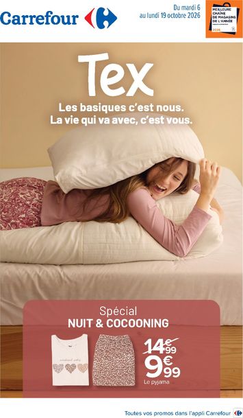 Catalogue Carrefour - Carrefour - Special Nuit Et Cocooning valable dès le 06/10 au 19/10 - page 1