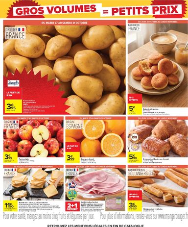 Catalogue Carrefour - Carrefour - Gros Volumes = Petits Prix valable dès le 22/10 au 09/11 - page 19