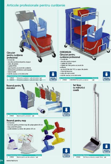 Catalogul Metro - Metro - Echipamente Profesionale pentru HoReCa de la 01.01. până la 31.12. - pagina 274