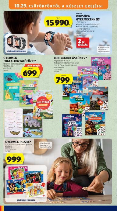 Akciós újság Aldi - Aldi - Középső sor termékei érvényes 10.29.-tól 11.04.-ig - 4 oldal
