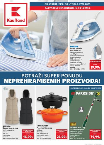 Katalog Kaufland - Kaufland - Neprehrambenih proizvoda vrijedi od 21.10. do 27.10. - stranica 1