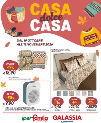 Volantino Galassia - Galassia - Casa dolce casa valido dal 19/10 al 11/11 - pagina 1