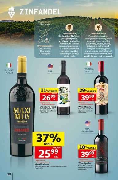 Leták Auchan Poľsko - Hipermarket Auchan Poľsko - Katalog Wino od 05.10. do 31.10. - strana 10