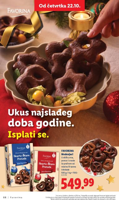 Katalog Lidl - Lidl - Favorina od 22.10 do 31.12 - strana 22