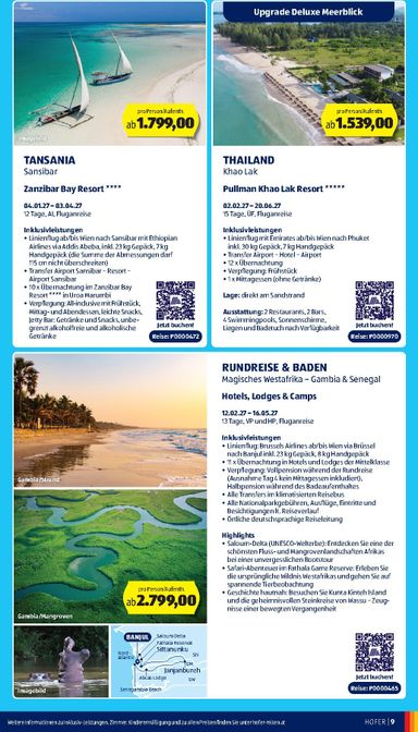 HOFER-Flugblatt - HOFER - Reisen Katalog gültig ab 30.09. bis 27.10. - seite 9