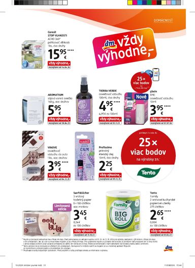 Leták dm - dm drogerie od 01.10. do 31.10. - strana 31