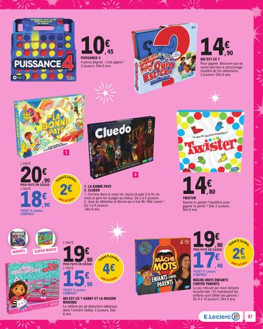 Catalogue E.Leclerc - E.Leclerc - Jouets de Noël valable dès le 20/10 au 05/12 - page 97