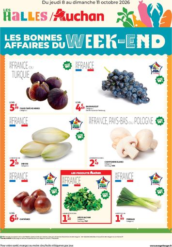 Catalogue Auchan - Auchan - Les bons plans du week-end valable dès le 08/10 au 11/10 - page 1