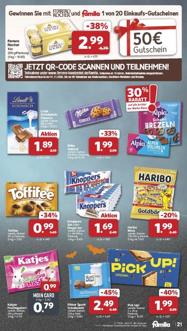 Prospekt Famila Nordwest - Famila Nordwest gültig ab 26.10. bis 30.10. - seite 21