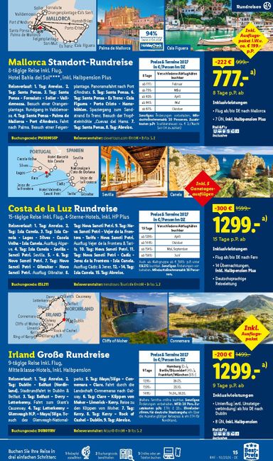 Prospekt Lidl - Lidl - Reise-Highlights gültig ab 30.09. bis 31.10. - seite 15