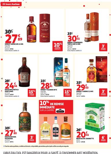 Catalogue Auchan - Auchan - 25 jours valable dès le 27/10 au 01/11 - page 42