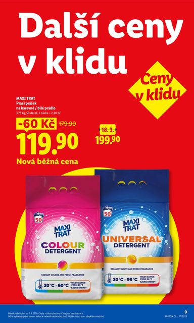Leták Lidl - Lidl - Ceny v klidu od 07.09. do 30.11. - strana 9