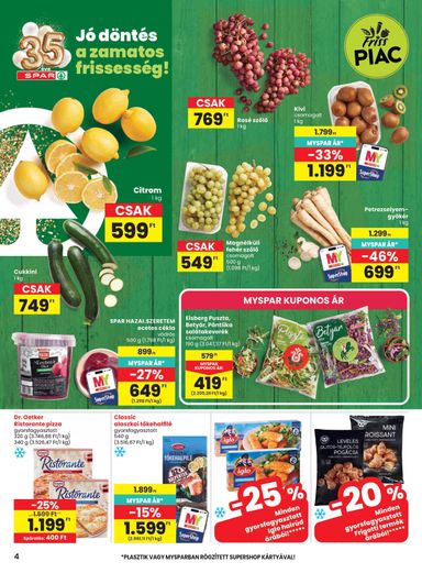 Akciós újság Spar - SPAR érvényes 10.22.-tól 10.28.-ig - 4 oldal