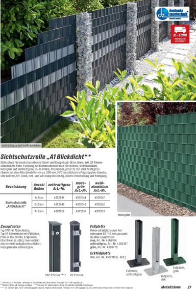 Prospekt toom - Toom - Zäune & Sichtschutz gültig ab 01.03. bis 31.12. - seite 27