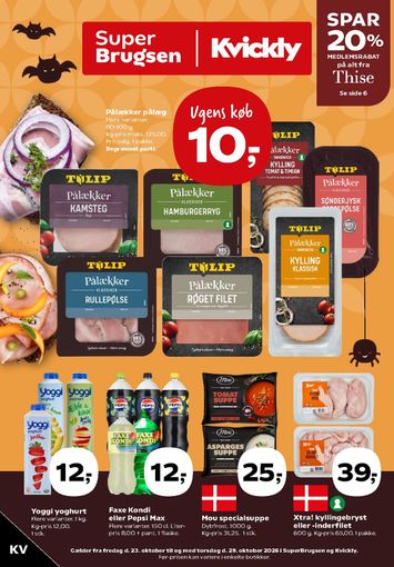 Brochurer Kvickly - Kvickly gyldig fra 23.10. til 29.10. - side 1