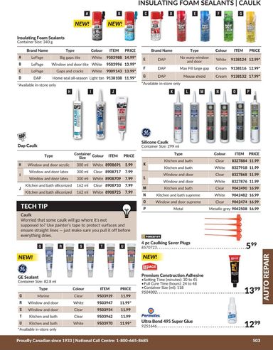 Flyer Princess Auto - Princess Auto - Auto Repair valid since 04-21 until 12-31 - page 38