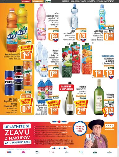 Leták COOP Jednota - COOP Jednota od 29.10. do 04.11. - strana 22