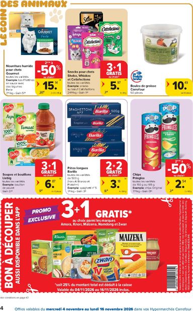 Folder Carrefour - Carrefour Hypermarchés van 04/11 tot 16/11 - side 4