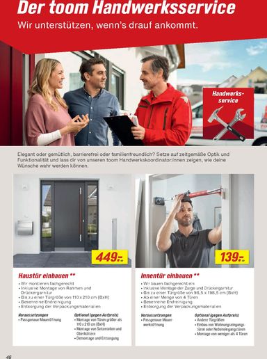 Prospekt toom - Toom - Baustoffe & Bauelemente gültig ab 01.03. bis 31.12. - seite 46