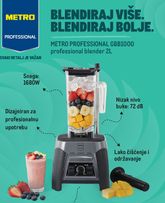 Metro - Professional blender 2L važi od četvrtka 01.10.2026