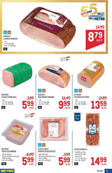 METRO-Flugblatt - Metro - Profi gültig ab 29.10. bis 11.11. - seite 11