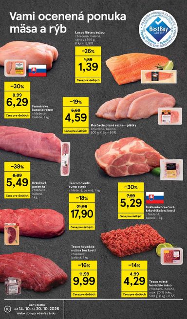 Leták Tesco - Tesco supermarket od 14.10. do 20.10. - strana 10