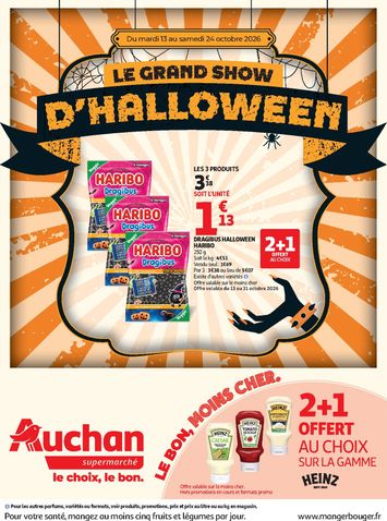 Folder Auchan - Auchan Supermarché - Halloween van 13/10 tot 24/10 - side 1