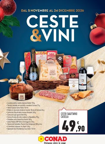 Volantino Spazio Conad - Spazio Conad - Ceste & vini valido dal 05/11 al 24/12 - pagina 1