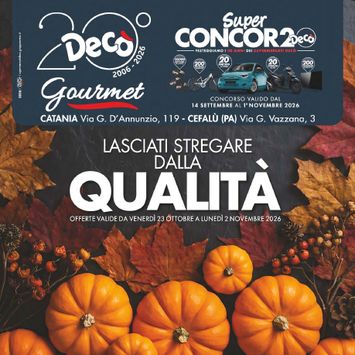Volantino Decò - Decò - Gourmet valido dal 23/10 al 02/11 - pagina 1