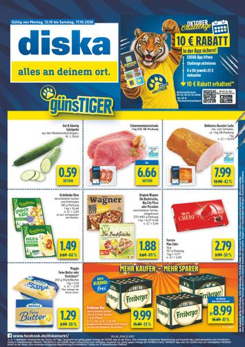 Prospekt Diska - Diska - Sachsen-Thüringen gültig ab 12.10. bis 17.10. - seite 1
