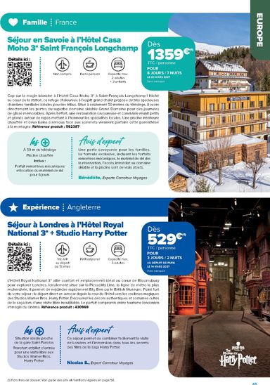 Catalogue Carrefour - Carrefour - Séjours & Circuits valable dès le 14/08 au 31/03 - page 45