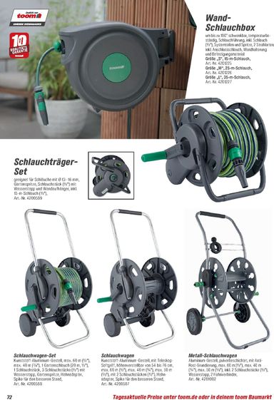 Prospekt toom - Toom - Gartenpflege & Teich gültig ab 01.03. bis 31.12. - seite 72