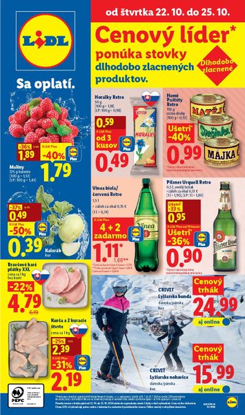 Leták Lidl - Lidl od 19.10. do 25.10. - strana 1