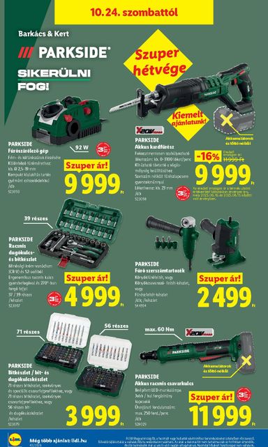Akciós újság Lidl - Lidl érvényes 10.22.-tól 10.28.-ig - 46 oldal