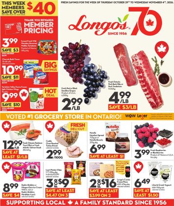 Flyer Longo's - Longo's valid since 10-29 until 11-04 - page 1