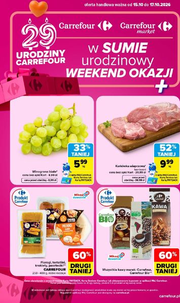 Gazetka Carrefour - Carrefour - Weekend od 15.10. do 17.10. - strona 1