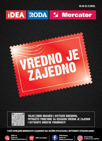 Katalog Idea - Idea - Vredno je zajedno od 26.10 do 22.11 - strana 1