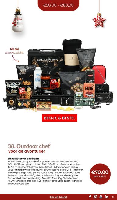 Folder Makro - Makro - Kerstpaketten catalogus van 20-10 tot 31-12 - side 47