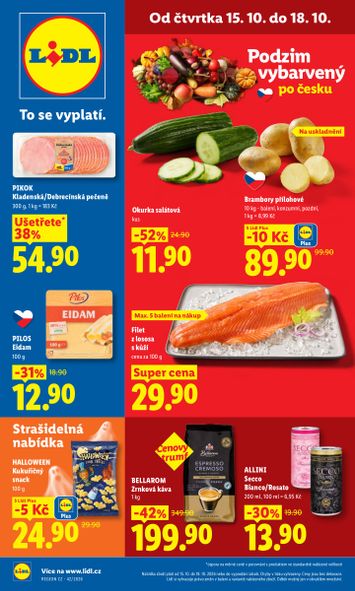 Leták Lidl - Lidl od 15.10. do 18.10. - strana 1